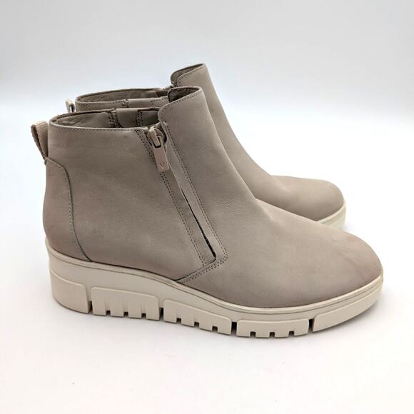 Vionic Uptown Sur Platform Wedge Ankle Boot Women's Oatmeal Nubuck Size US9 EU40 - Picture 3 of 13